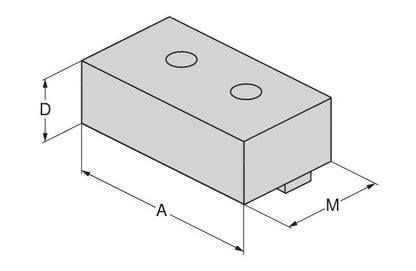 Ceratizit ESG-4.BW.F.125.40.68 Soft jaw, steel, Fixed 8090131900 (0755270)