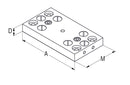Ceratizit DSG-4.MB.AP.80 Centre Jaw Adapter plate, Fixed 80906303 (0755296)