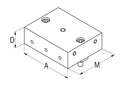 Ceratizit DSG-4.MB.GL.80.28 Centre jaw, Smooth 80906301 (0755294)