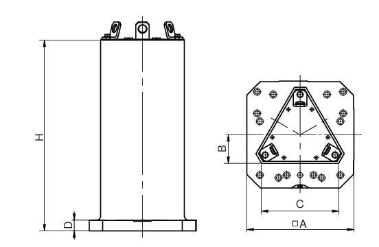 Ceratizit 500X500MM.H-1000MM.DE.R Triangular Tombstone 80911530 (0755332)