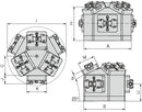 Ceratizit ZSGMINI.AST.3.6.195,6 CentriClamp - Mini - 6-sided Clamping Tower 8091255000 (0755340)
