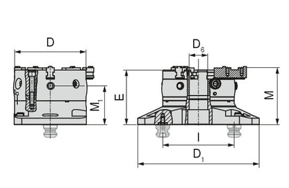 Ceratizit SBF-3.200.52.153,3 Three-jaw Chuck (Ø mm) With Console 8091320000 (0755341)