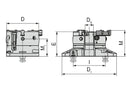 Ceratizit SBF-3.200.52.153,3 Three-jaw Chuck (Ø mm) With Console 8091320000 (0755341)
