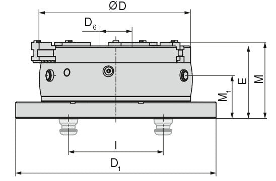 Ceratizit SBF-3.315.92.153 Three-jaw Chuck (Ø mm) With Console 8091331500 (0755342)