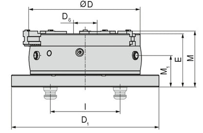 Ceratizit SBF-3.315.92.153 Three-jaw Chuck (Ø mm) With Console 8091331500 (0755342)