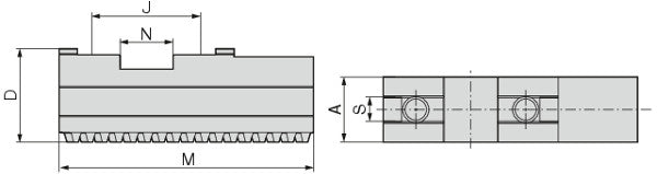 Ceratizit SBF-3.GBA.200.90.22 Base Jaws (GBA) Set 8091350300 (0755345)