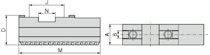 Ceratizit SBF-3.GBA.200.90.22 Base Jaws (GBA) Set 8091350300 (0755345)