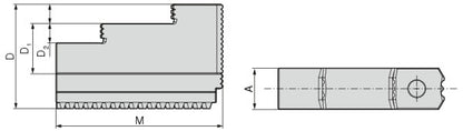 Ceratizit SBF-3.SB-H.200.94.22.10 Hard Stepped Top Jaws (SB-H) Set 8091350100 (0755343)