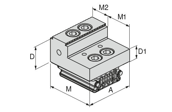Ceratizit VERSO.FB.65.64.34,9 Stop jaw, fixed, Grip 2,9 Mm 8091431100 (0755357)
