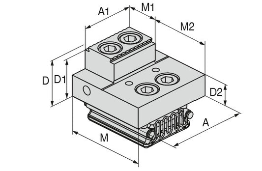 Ceratizit VERSO.90.B-F.GR.65/40.34,9.64.2,9 CoreLine Stop jaw, fixed, Grip 2.9 mm 8091431000 (0755356) [SKU:8091431000]