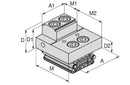 Ceratizit VERSO.FB.40.64.34,9 Stop jaw, fixed, Grip 2,9 Mm 8091431000 (0755356)