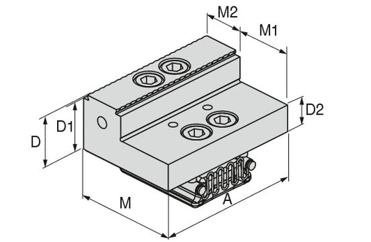 Ceratizit VERSO.90.B-F.GR.90.34,9.64.2,9 CoreLine Stop jaw, fixed, Grip 2.9 mm 8091431200 (0755358) [SKU:8091431200]