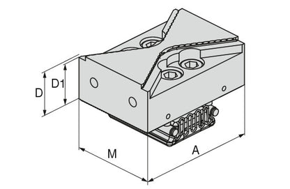 Ceratizit VERSO.PB.G.90.64.34,9 Prismatic jaw, smooth, Grip 2,9 Mm 8091431900 (0755365)