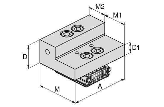 Ceratizit VERSO.WB.GL.90.64.34,9 Indexable jaw, fixed, Smooth 8091432000 (0755366)
