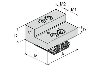 Ceratizit VERSO.WB.GL.90.64.34,9 Indexable jaw, fixed, Smooth 8091432000 (0755366)