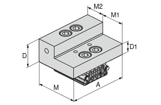 Ceratizit VERSO.90.WB-GL.F.90.34,9.64 CoreLine Indexable jaw, fixed, Smooth 8091432000 (0755366) [SKU:8091432000]