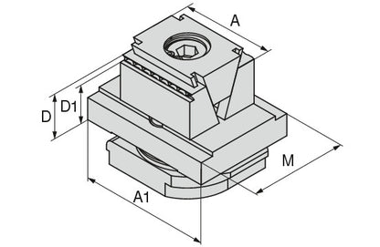 Ceratizit VERSO.KSB.G.65.49.39 Wedge Grip jaw, Mm 8091432300 (0755369)