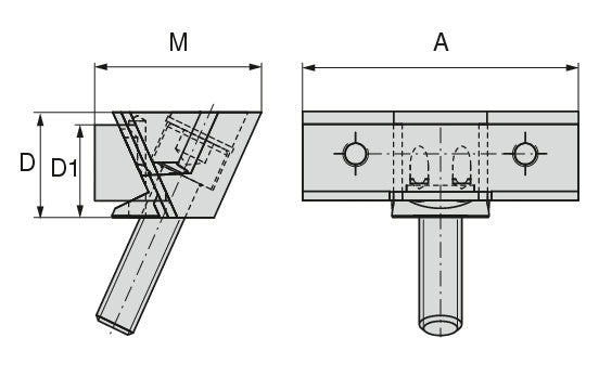 Ceratizit VERSO.PSB.GL.40.41.22 Parallel Clamping jaw, Smooth 8091433400 (0755380)