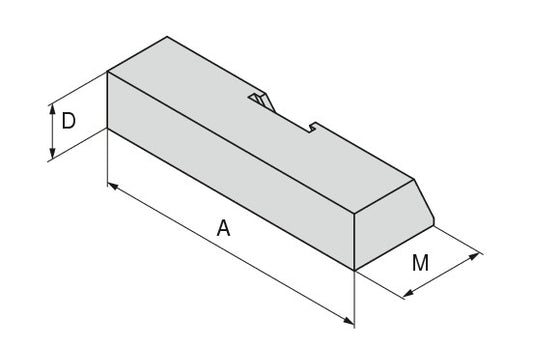 Ceratizit VERSO.90.B-W.90.18.30 Jaw, Steel 8091433800 (0755384) [SKU:8091433800]