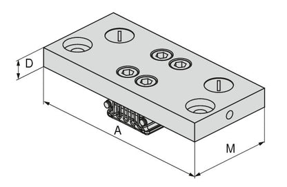 Ceratizit VERSO.AP.160.74.17 Fixed adaptor Jaw 8091434000 (0755386)