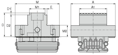 Ceratizit VERSO.FB.40.65.34,9 Indexable jaw, Fixed VS, Grip Mm 8091434400 (0755390)