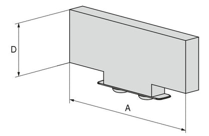 Ceratizit VERSO.WU.90.25 Workpiece supports, Offset 8091472300 (0755412)