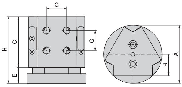 Ceratizit MNGmini.AST.171.Ø150 - Triangular Tombstone 8091551700 (0735974)