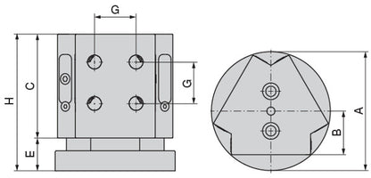 Ceratizit MNGmini.AST.171.Ø150 - Triangular Tombstone 8091551700 (0735974)