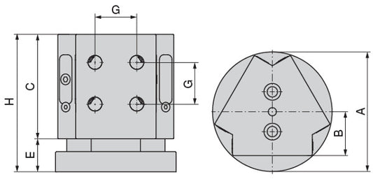 Ceratizit AST.3.3.148.171.MNGMINI CoreLine - Triangular Clamping Tower - 8091551700 (0735974) [SKU:8091551700]