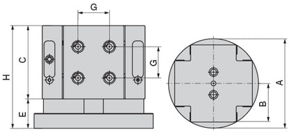 Ceratizit MNGMINI.AST.4.197.171 Mini - 4-sided Clamping Tower 8091554000 (0755419)