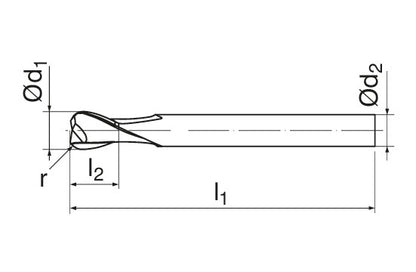 Ceratizit H.TO.13,0.45°.Z4.R1,0.HA.EL TI1000 CoreLine - Intermediate Size Torus Cutter - 52107135 (0764791)