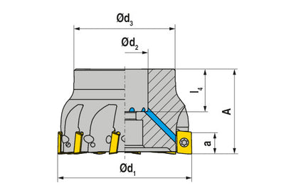 Ceratizit A210.40.R.06-10 CoreLine Face Mills 210-10 5069604006 (0746308)