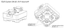 Zedaro Pre-Assembled ZSGMINI Centric Vice on System3R Macro 70x70mm Pallet with Drawbar (0707719)