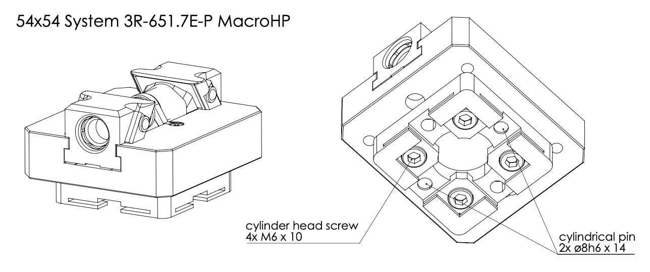 CERATIZIT ZSGMINI.ZS.OSB.70.80 C3 70 L-80 System 3R MacroHP CENTRIC VICE MODIFIED 9200050896 (0682388)