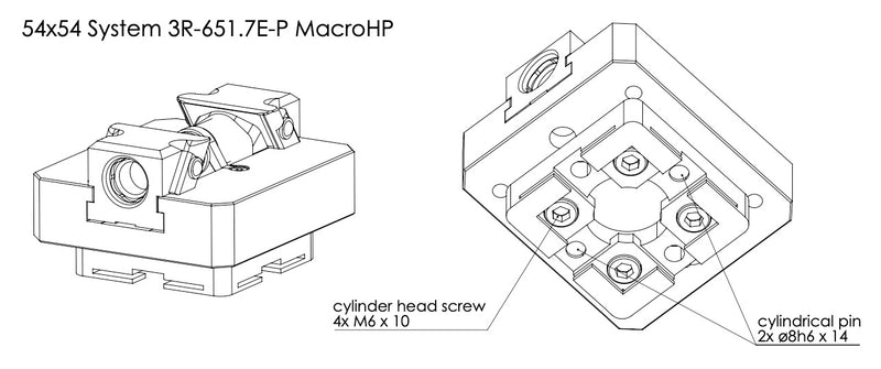 CERATIZIT ZSGMINI.ZS.OSB.70.80 C3 70 L-80 System 3R MacroHP CENTRIC VICE MODIFIED 9200050896 (0682388)