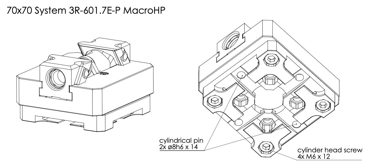 CERATIZIT ZSGMINI.ZS.OSB.70.80 C3 70 L-80 System 3R MacroHP CENTRIC VICE MODIFIED 9200050896 (0682388)