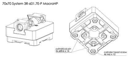 CERATIZIT ZSGMINI.ZS.OSB.70.80 C3 70 L-80 System 3R MacroHP CENTRIC VICE MODIFIED 9200050896 (0682388)