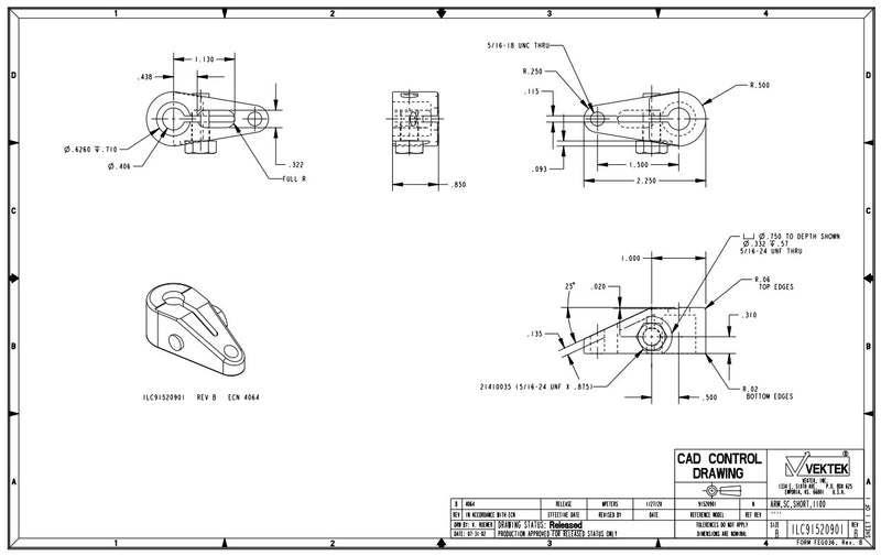 Vektek Swing Arm Workholding 91-5209-01 (0681769)