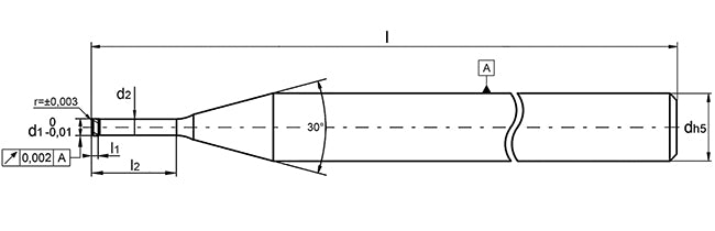 Zecha High-end solid carbide end mill with corner radius 935.T3.0100.010.100 (0707546)