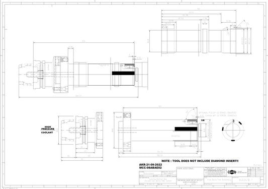 Mapal Fine boring tool Ø48.000 Fine boring tool with WP system 31402552 (Y200130) (0702834)