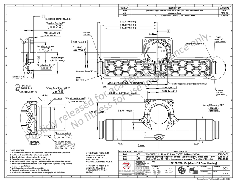 P00101-V00-R04 [zRack F12 Front Housing] (0153393)