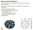 System 3R Manual chuck, Low profile, Macro-Magnum 3R-680.24-S (0710146)