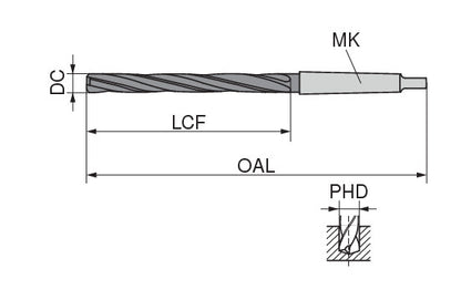 Ceratizit N.14,75.R.DIN343.MK2 VAP CoreLine - Core Drills (spiral countersinks) - 10228147 (0726671)