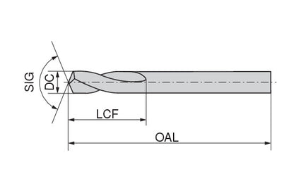 Ceratizit NC-A.8,00.R.120°.K.WN CoreLine Spot drills, Factory Standard 10510080 (0726886)