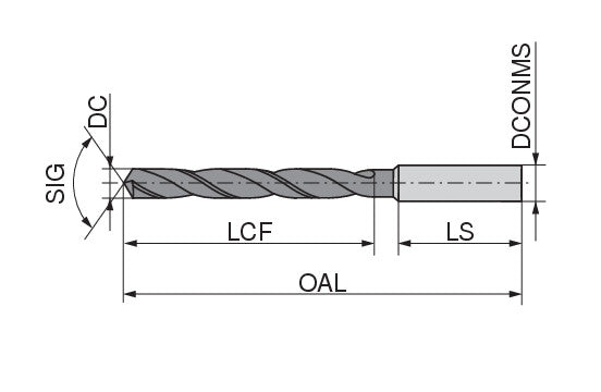 CERATIZIT VX.9,40.R.3D.~DIN1897/1835A TIN HSSE TWIST DRILL 1012209400 (0652335)