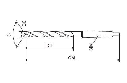 Ceratizit N.45,00.R.5D.DIN345.MK4 VAP CoreLine - Twist Drills (DIN 345) - 10265450 (0654366)