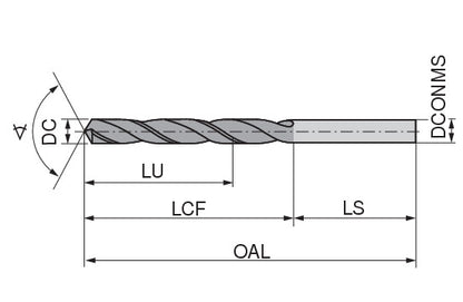Ceratizit N.9,70.R.5D.DIN338 VAP CoreLine - Twist Drills (DIN 338), Short - 1015209700 (0654360)