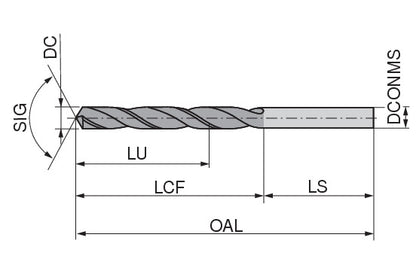 Ceratizit N.3,30.R.5D.DIN338 VAP CoreLine - Twist Drills (DIN 338), Short - 1015203300 (0653232)