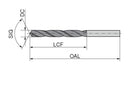 Ceratizit UNI-PM.5,30.R.3D.DIN1897 TIN High-performance Twist Drills Similar To 1897, Extra-short 10113053 (0726467)