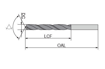 Ceratizit WTL.9.50.R.10D.DIN340 F.NIT Twist drills, 340, Long 10215095 (0654437)